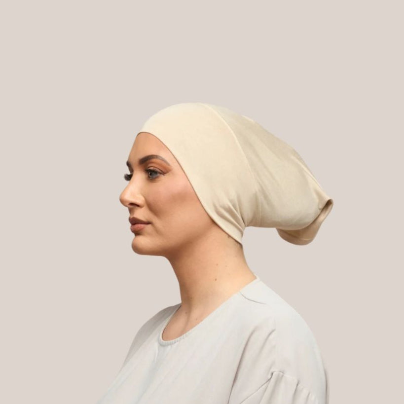Linen under cap