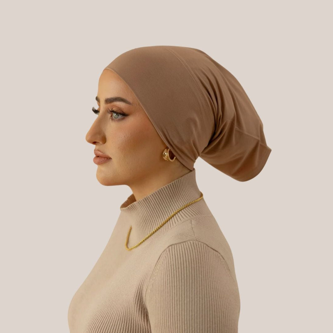 Tan under cap