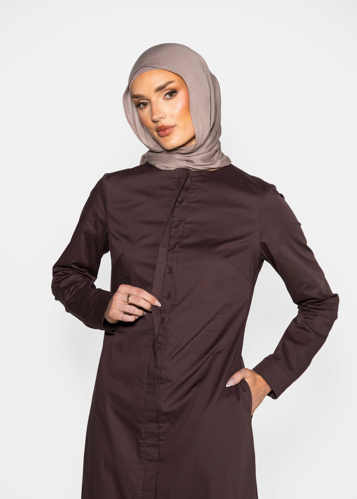 Elise Dress - Deep Brown