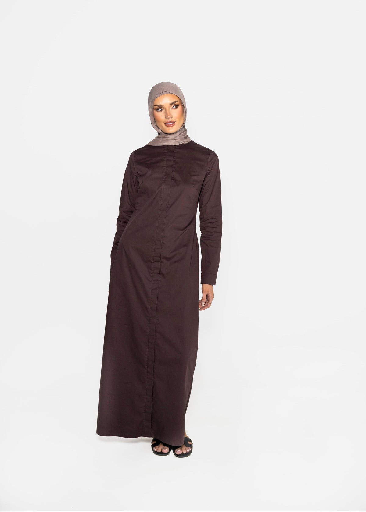 Elise Dress - Deep Brown