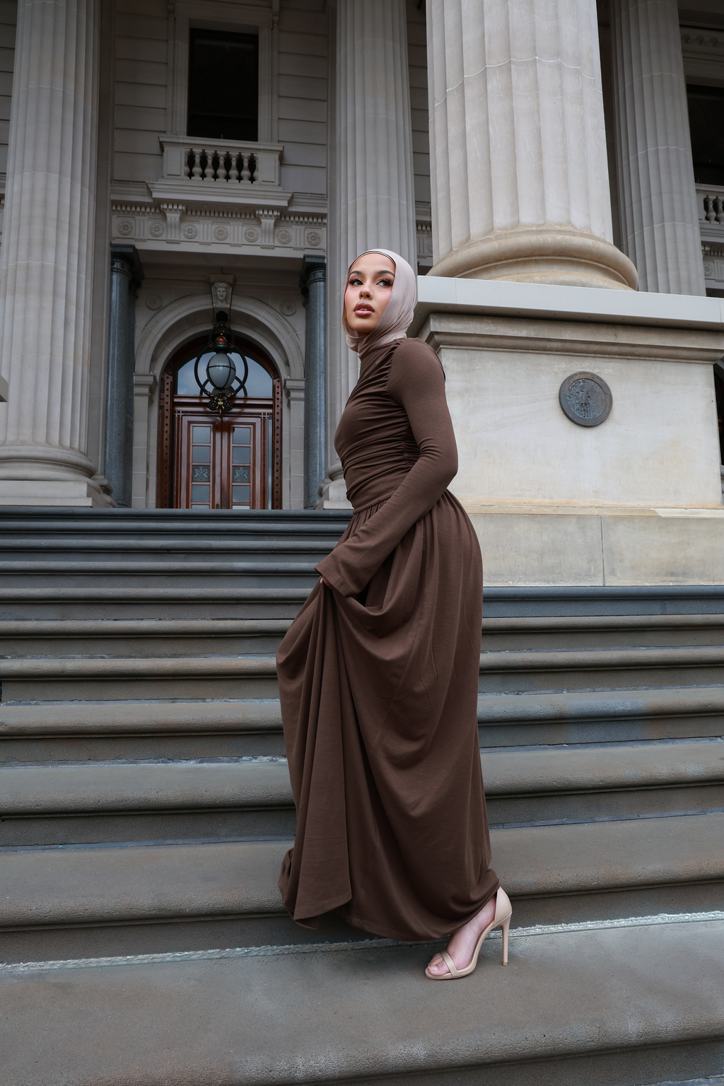Zavine Dress - Espresso