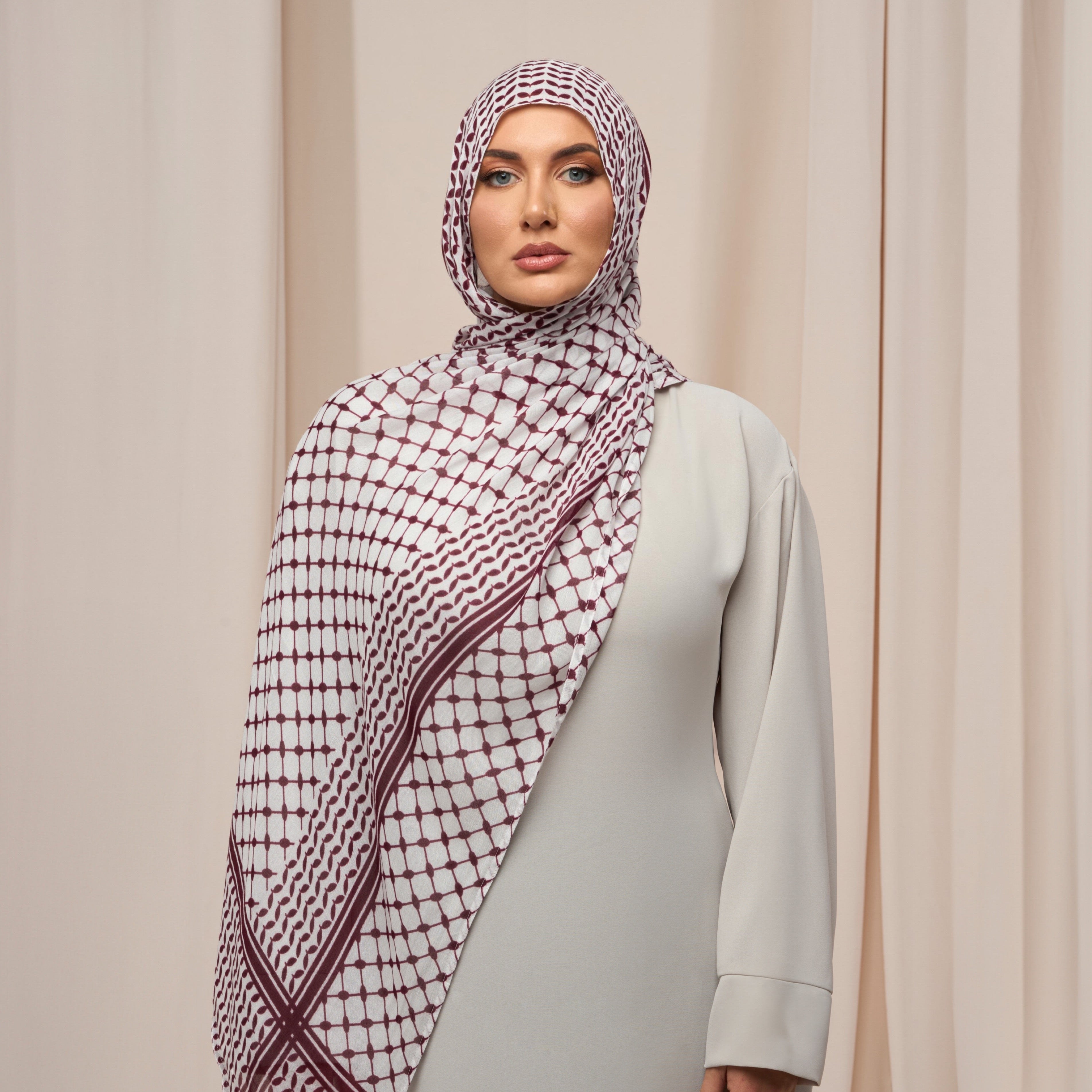 Maroon Keffiyeh