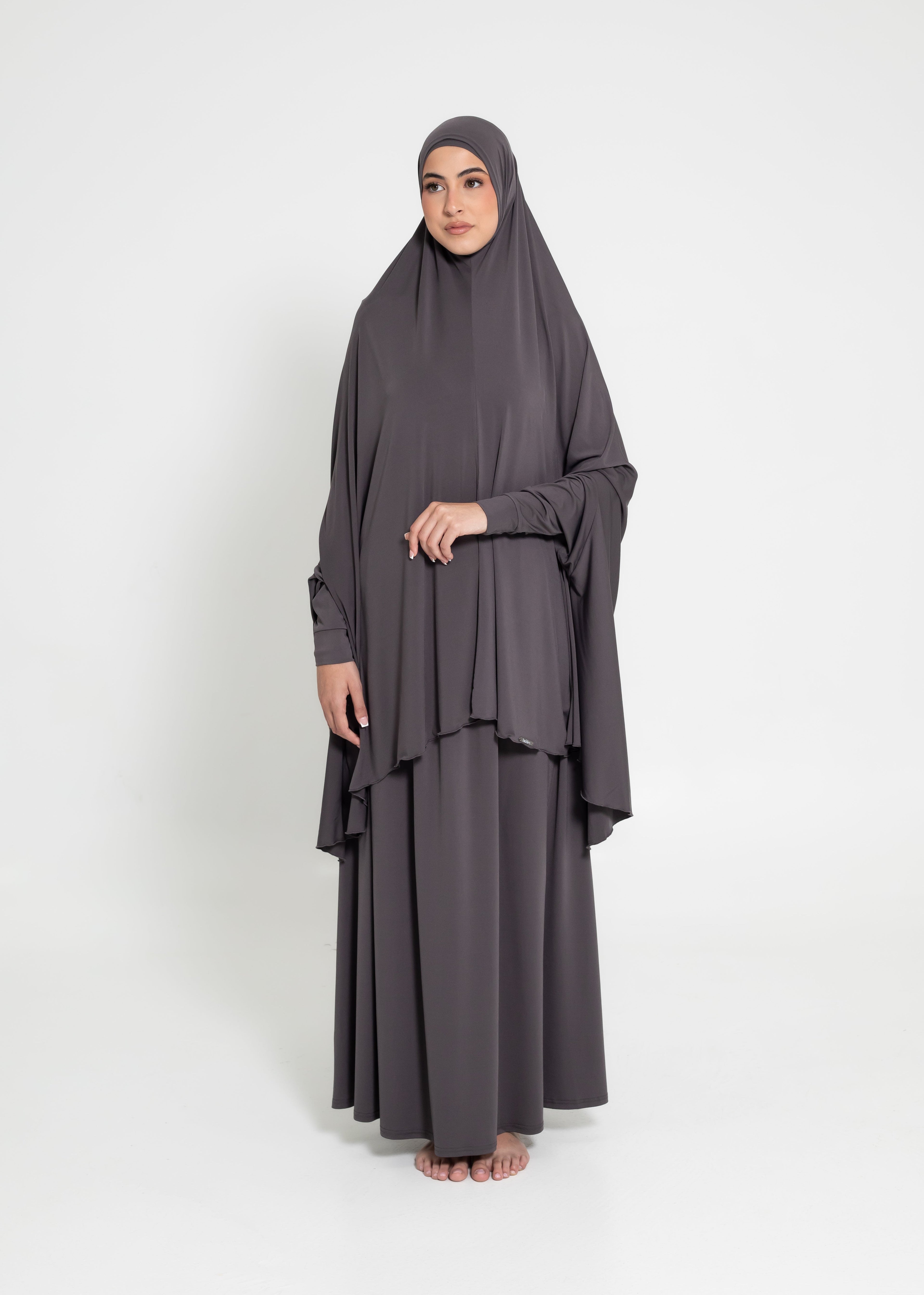 Alia Sleeve Jilbab - Ash