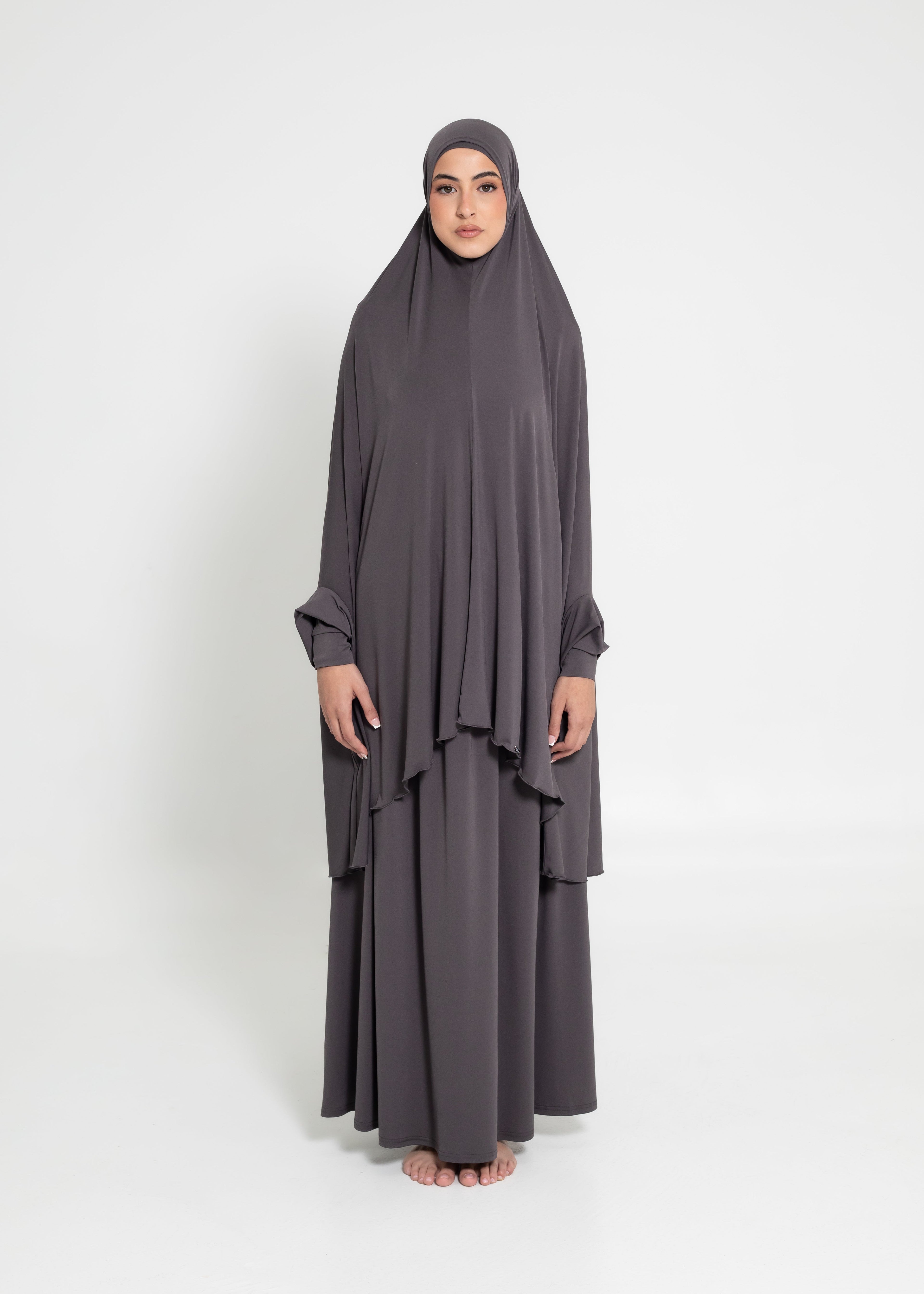 Alia Sleeve Jilbab - Ash