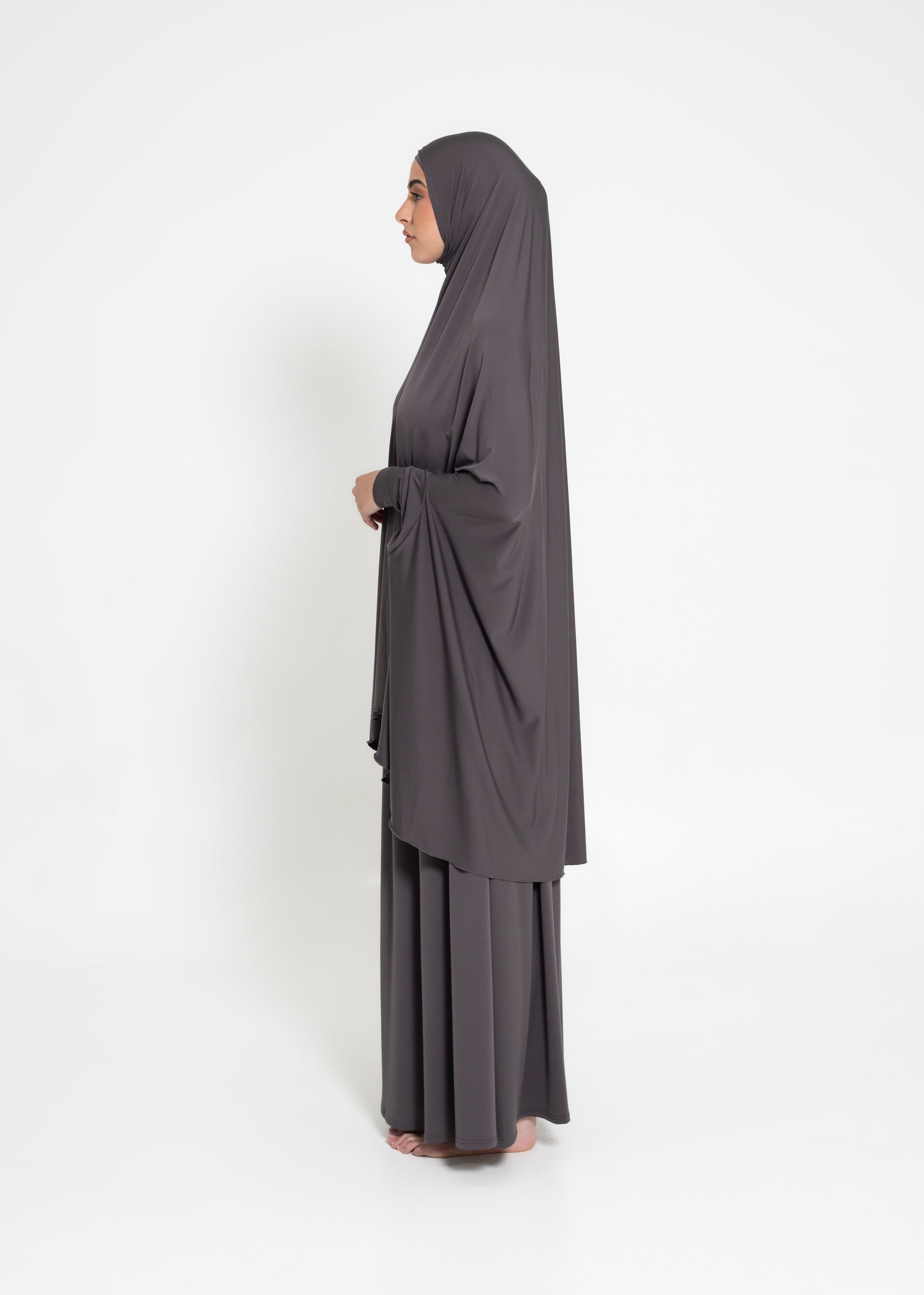 Alia Sleeve Jilbab - Ash