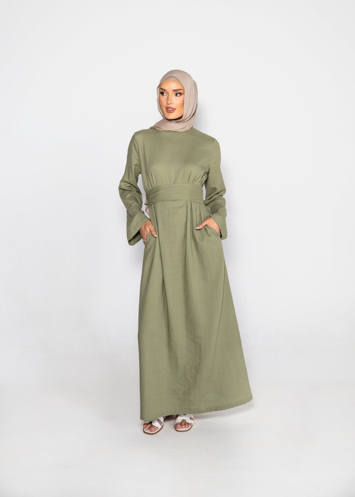 Solene Dress - Sage