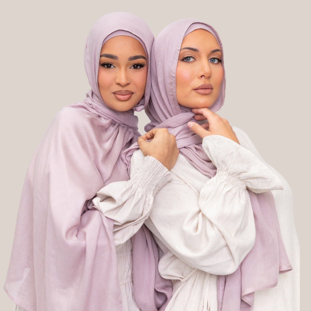 MODAL PLUM under cap hijab set