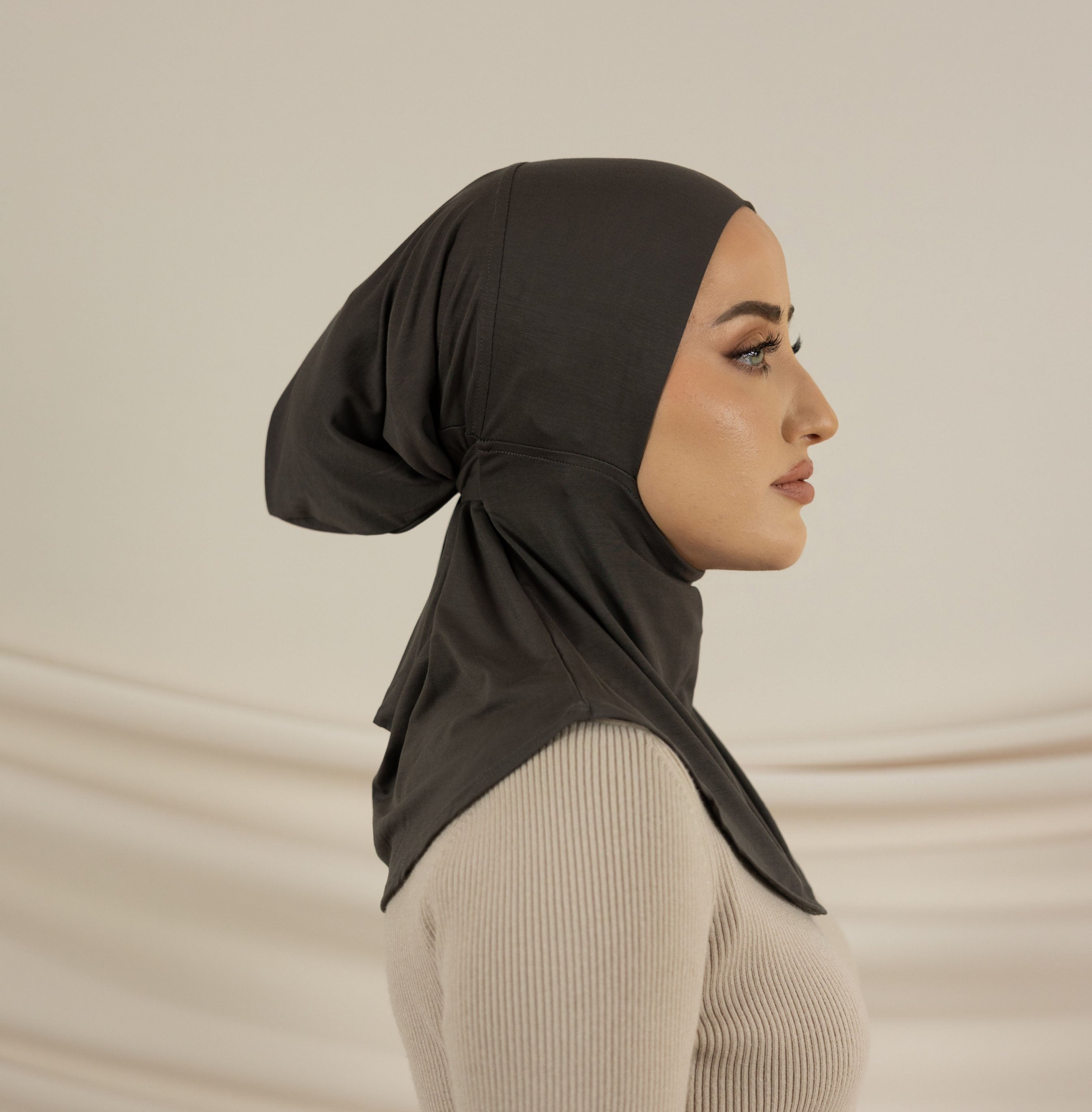 MODAL IRON ninja cap hijab set