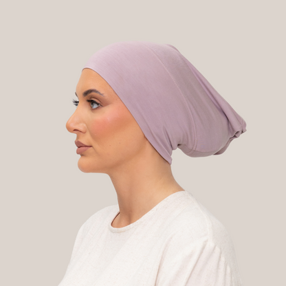 MODAL PLUM under cap hijab set