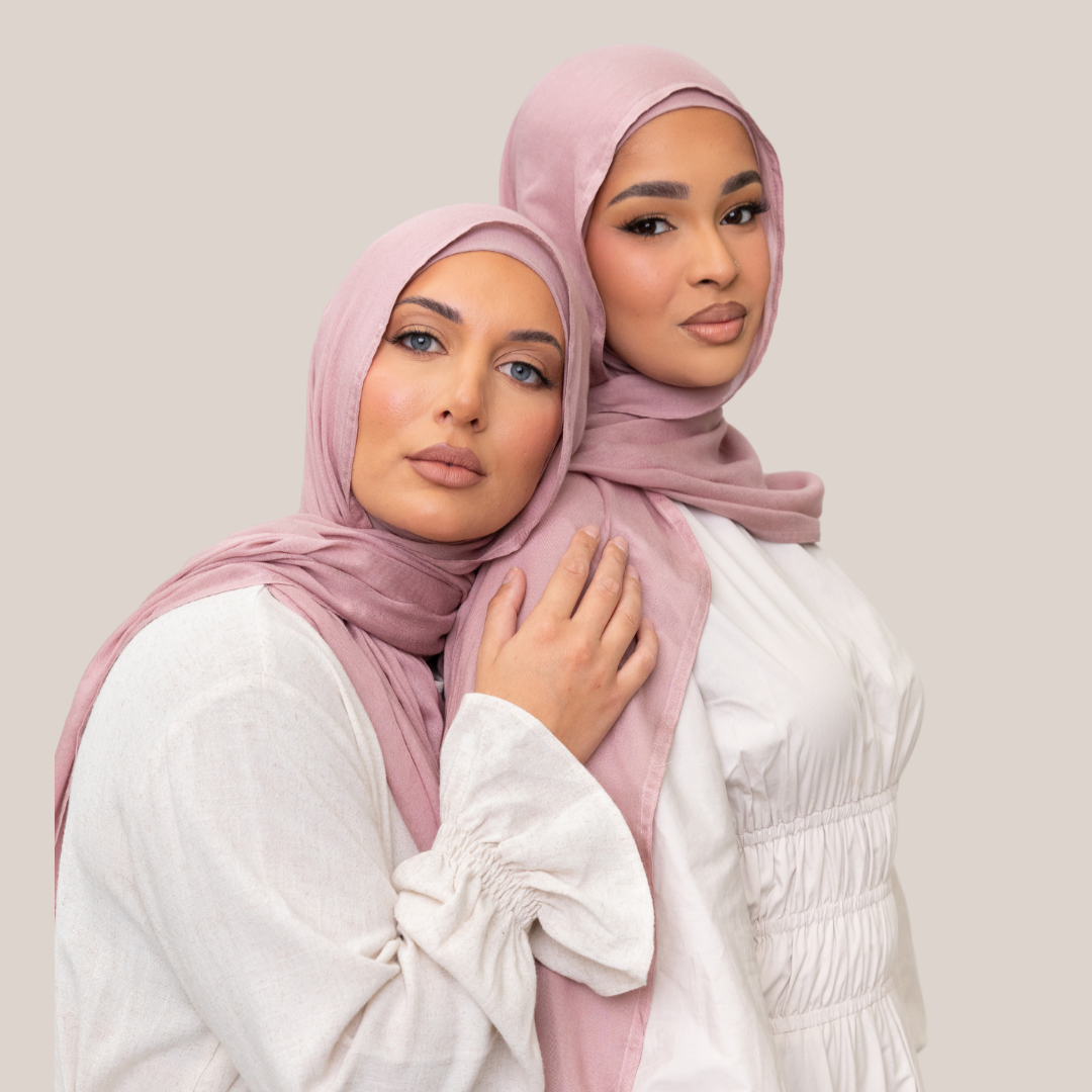 MODAL BLUSH under cap hijab set