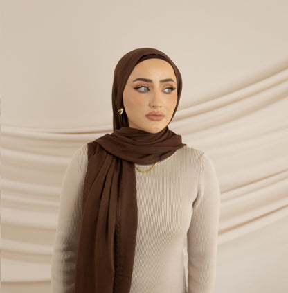 MODAL WALNUT under cap hijab set