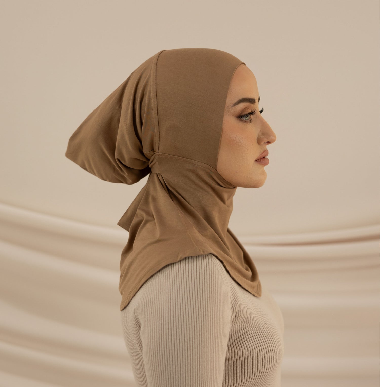 MODAL COFFEE ninja cap hijab set