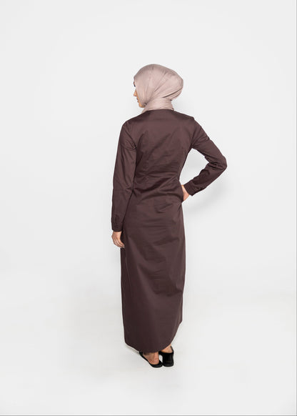 Elise Dress - Deep Brown