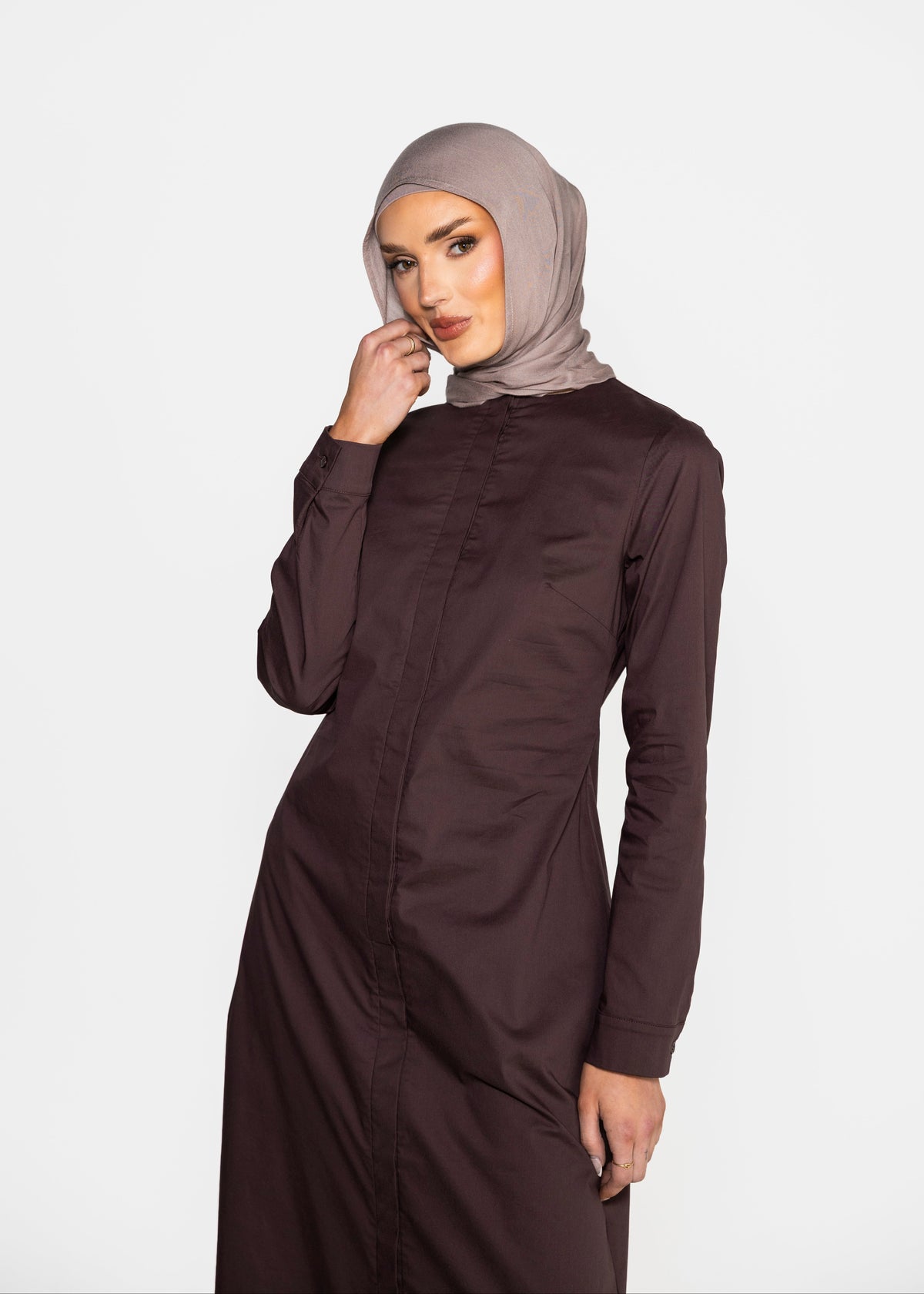 Elise Dress - Deep Brown