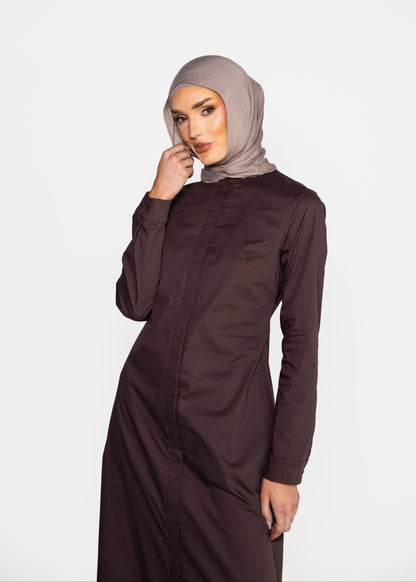 Elise Dress - Deep Brown