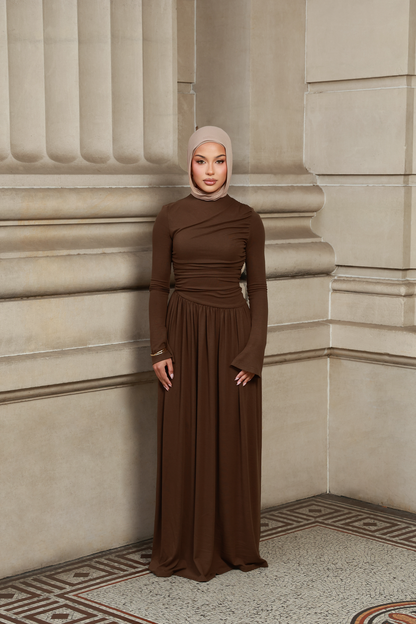 Zavine Dress - Espresso