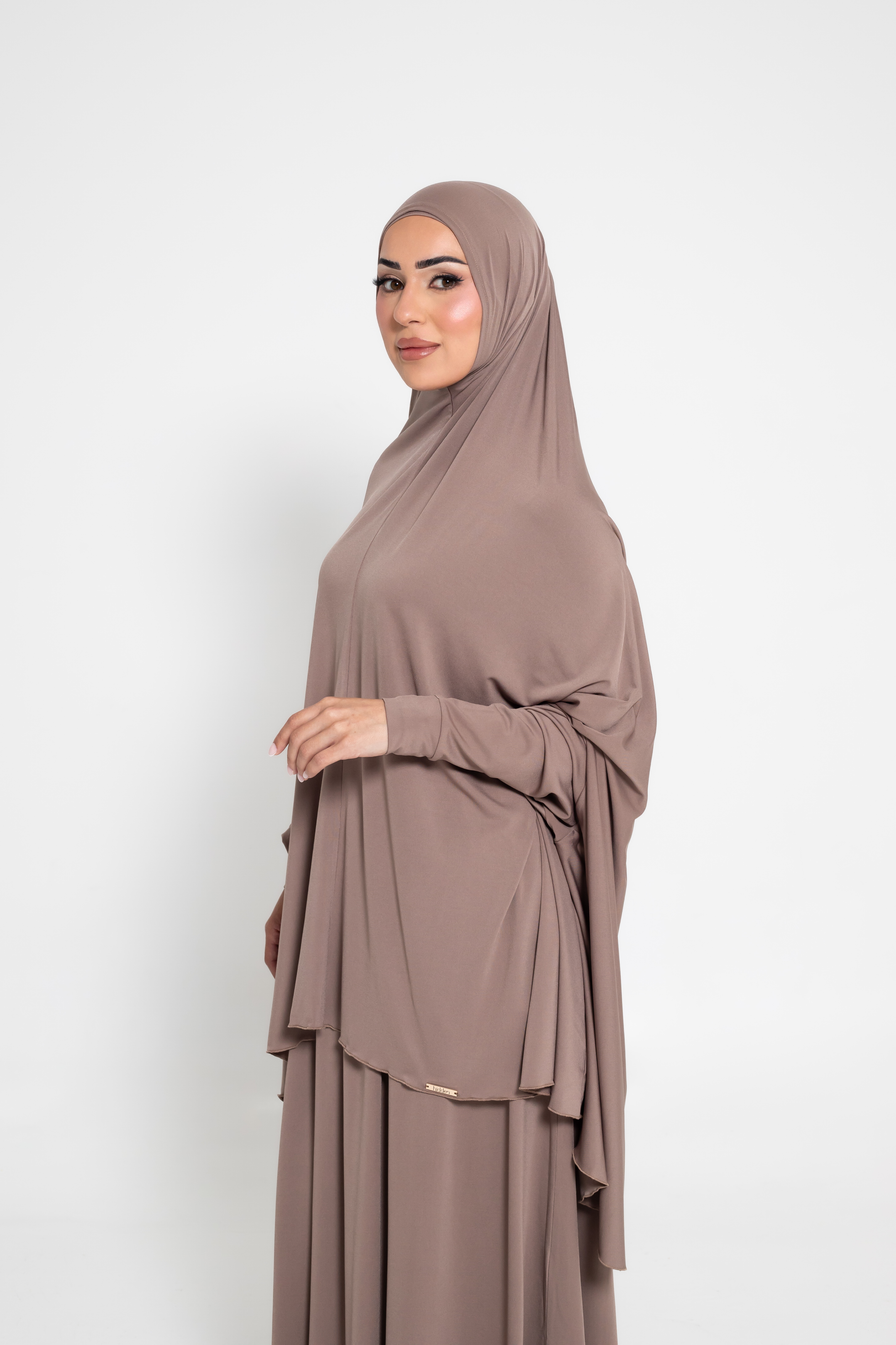 Alia Sleeve Jilbab - Almond