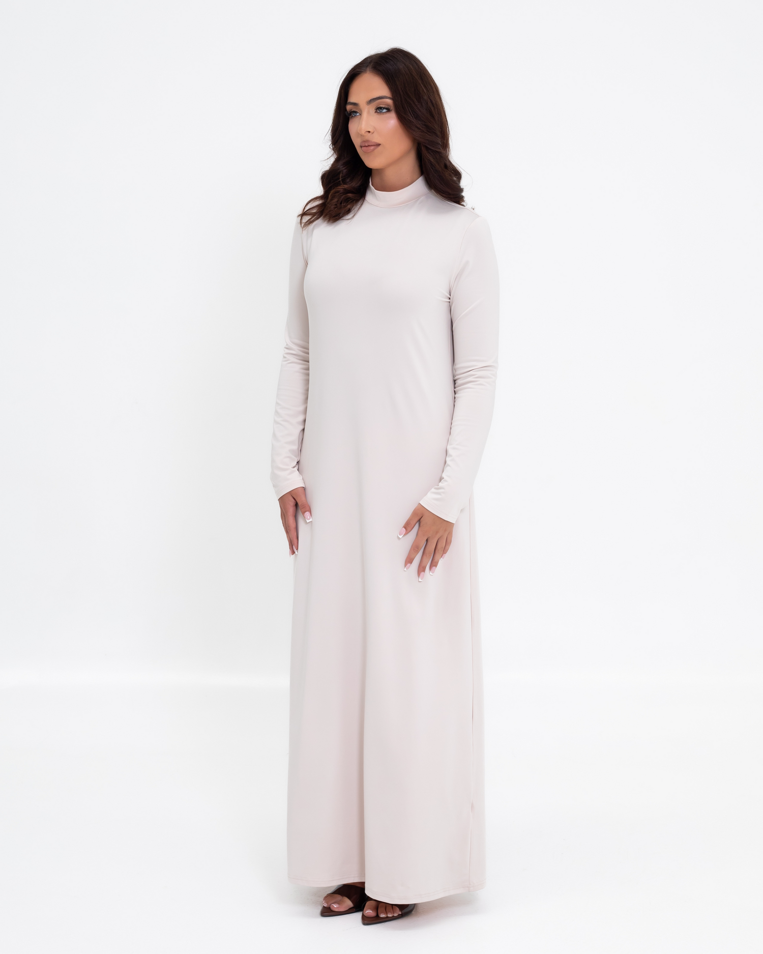 Asha Slip Dress - Salt