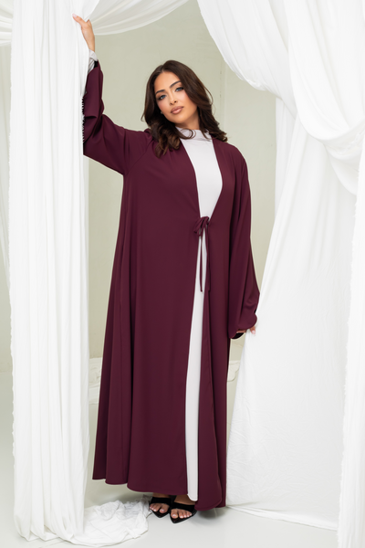 Luna Tie Abaya - Plumwood