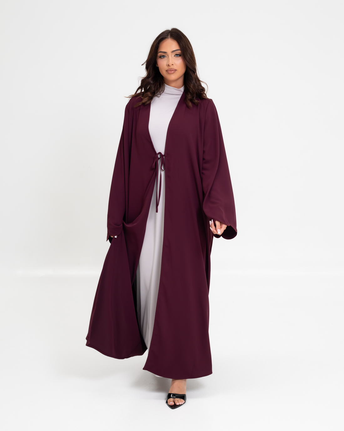 Luna Tie Abaya - Plumwood