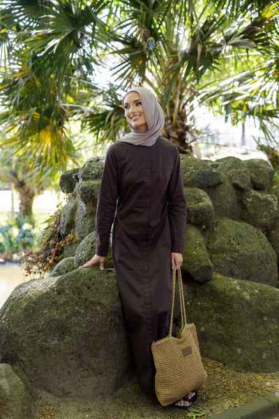 Elise Dress - Deep Brown