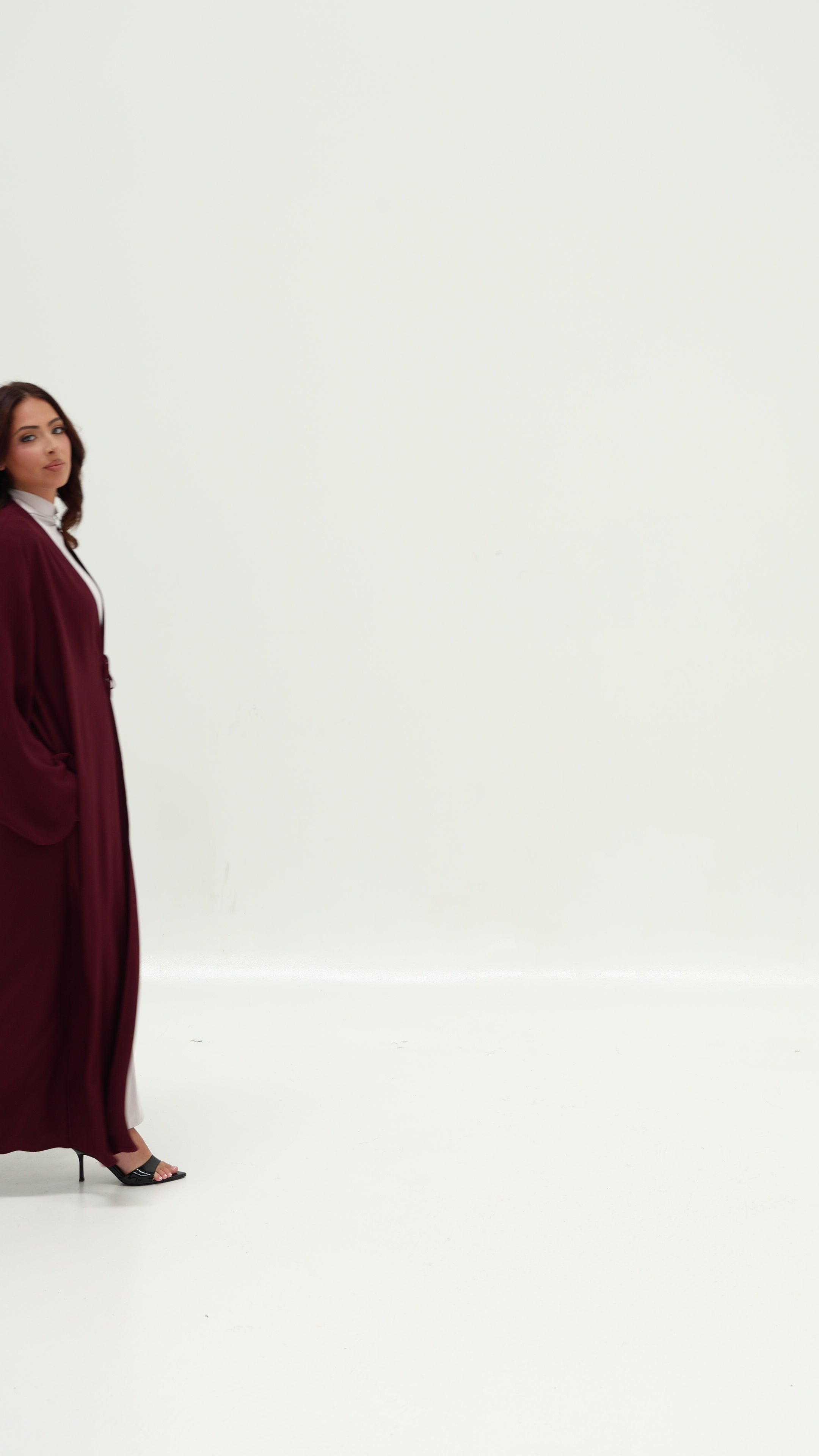 Luna Tie Abaya - Plumwood