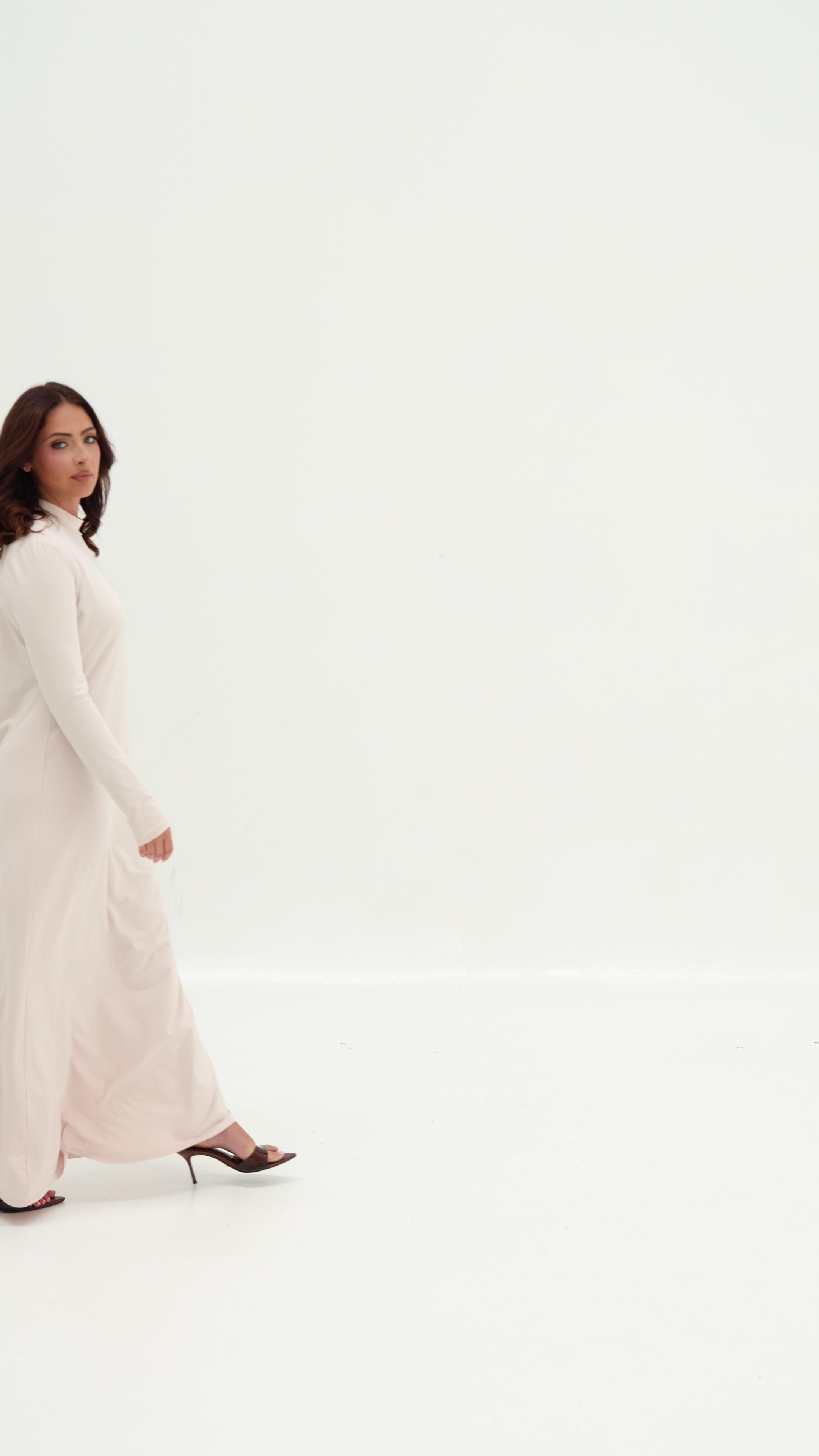 Asha Slip Dress - Salt