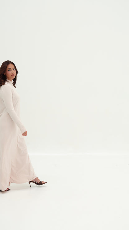 Asha Slip Dress - Salt