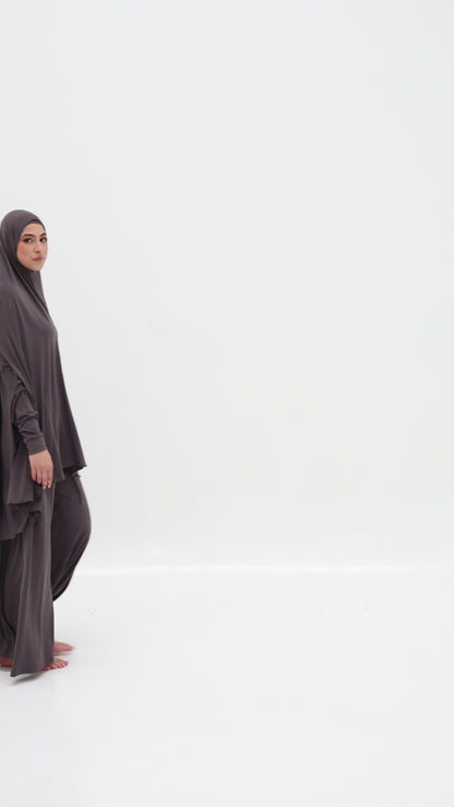 Alia Sleeve Jilbab - Ash