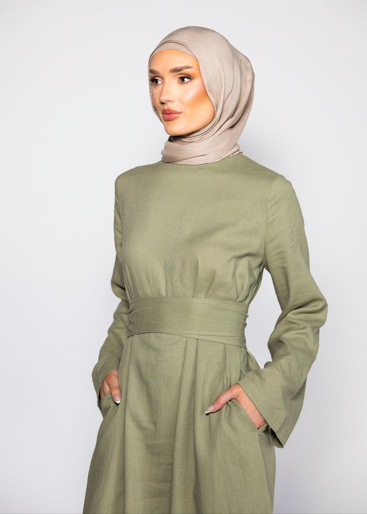 Solene Dress - Sage