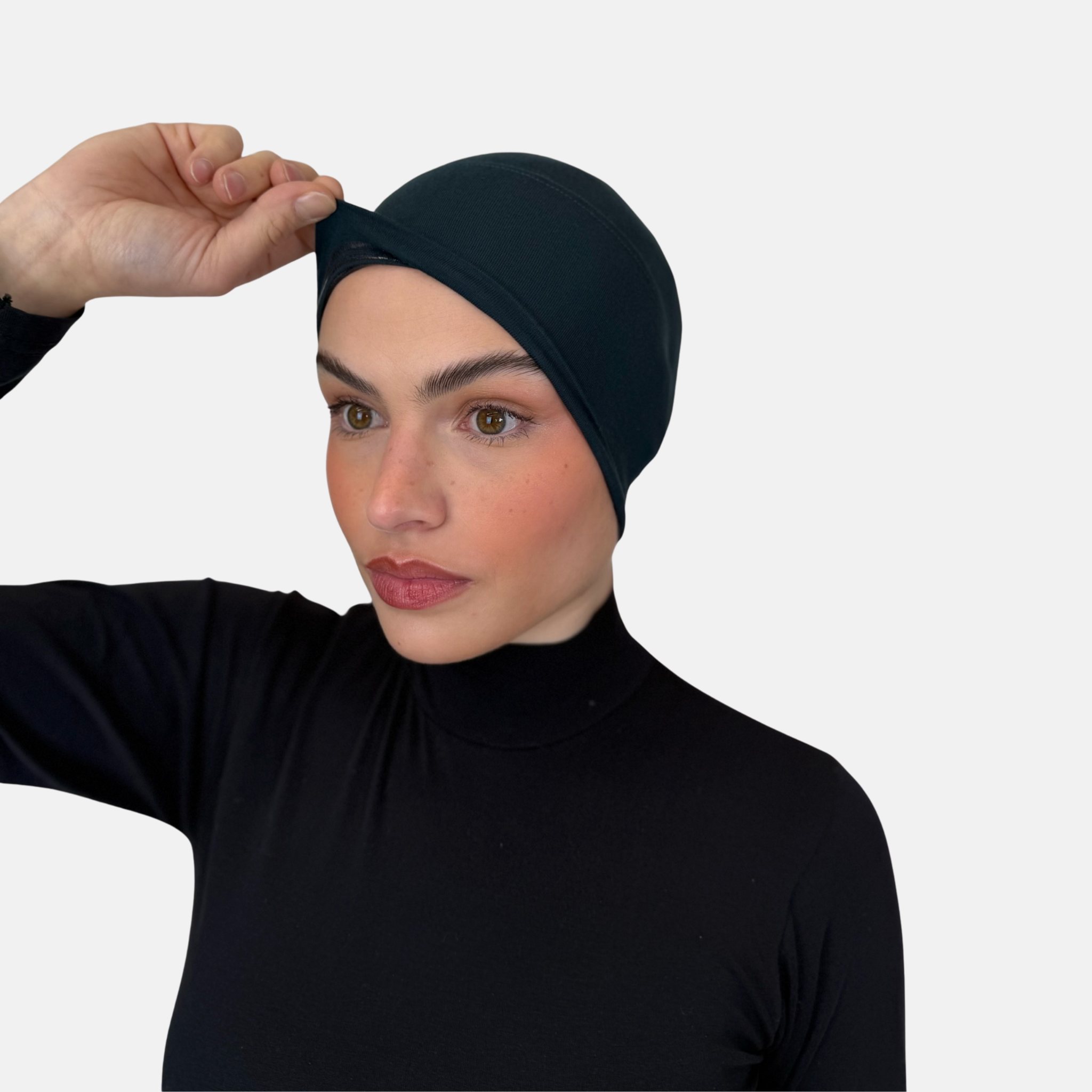 Teal grip under cap